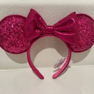 Pink sequin Disney ears